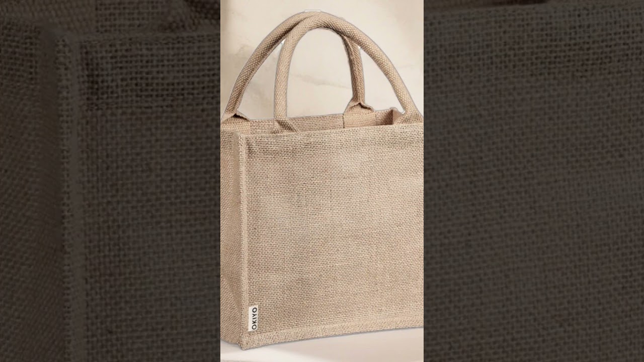 Natural Jute Midi Bag