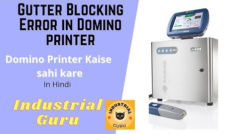 Gutter Blocking error in Domino Printer | How to unblock domino printer Gutter👍👍