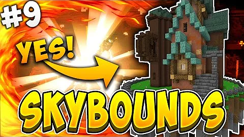 MY NEW HOUSE!? | SKYBOUNDS #9 (Minecraft Skyblock)