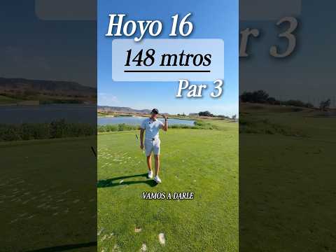 Bandera complicada… Hoyo 16 🥶 #golf