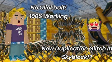 New Duplication Glitch In Skyblock 2.11.2! (No Clickbait)