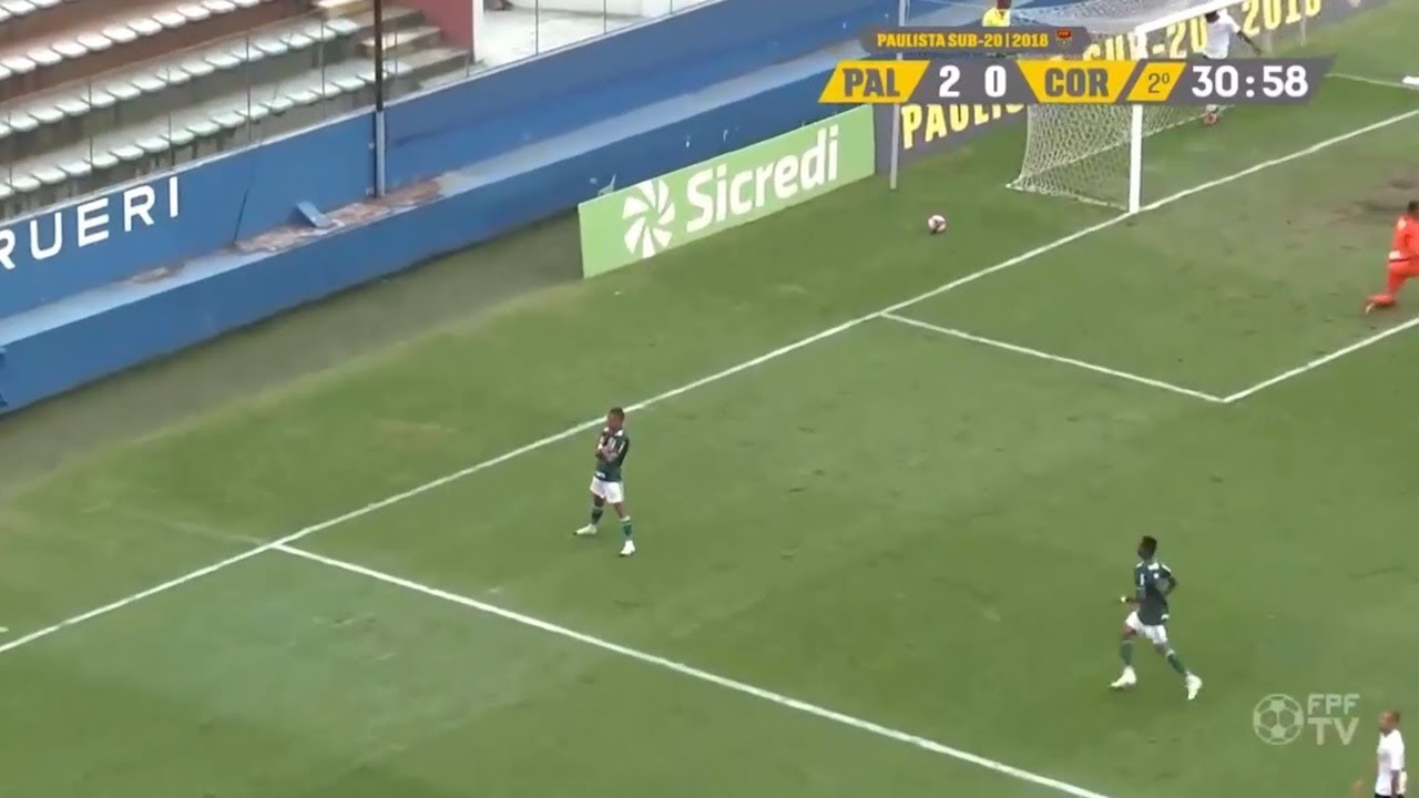 football score Lucas Esteves - 18.11.2018 - Palmeiras 4 x 2 Corinthians - Paulista Sub-20 - Final