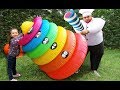 Apprendre les couleurs avec swimming ring toss et johny johny oui papa song giant cuisinier