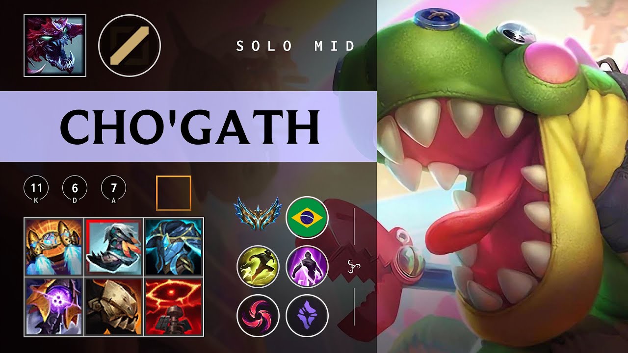 Cho'Gath Mid vs Singed - BR Challenger Patch 26.03