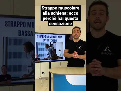 Video: 3 semplici modi per curare uno stiramento muscolare al centro della schiena