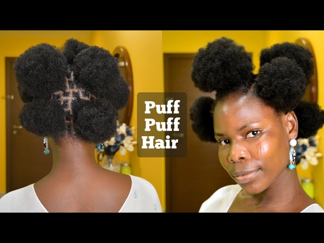 100% Human Hair Afro Puff Drawstring Ponytail Short Curly Afro Bun Hai –  EveryMarket