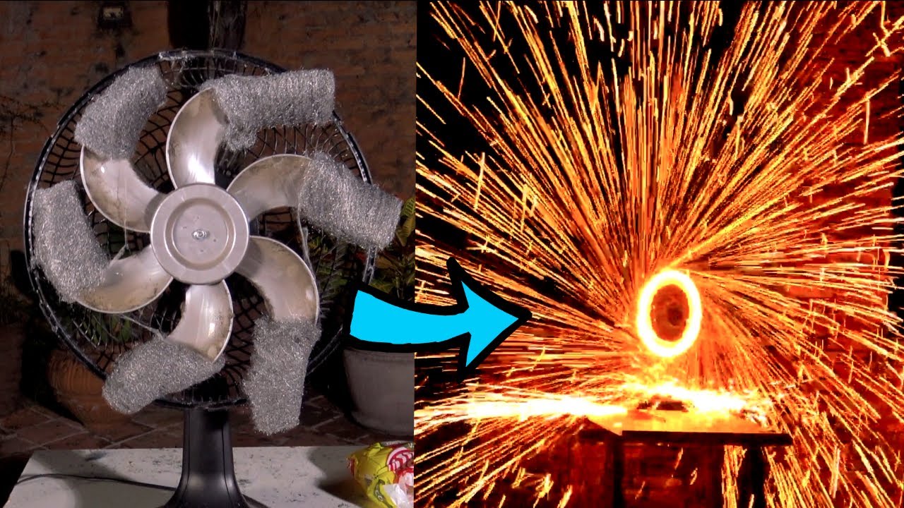 GIRANDO BOMBRIL COM UM VENTILADOR NO MÁXIMO!