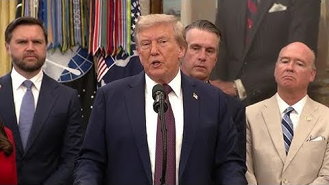 RAW FEED: President Donald Trump moves Space Command headquarters to Huntsville, Alabama