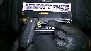 TOKYO MARUI HI CAPA 5.1 GOLD MATCH Unboxing Review Shooting Test / AIRSOFT