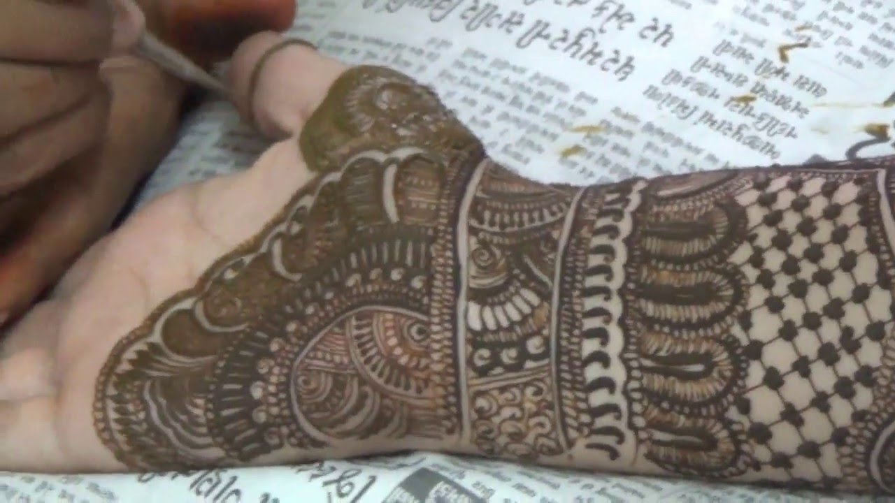 Full Hand Pakistani Bridal Mehndi-Step By Step Mehendi Application ...