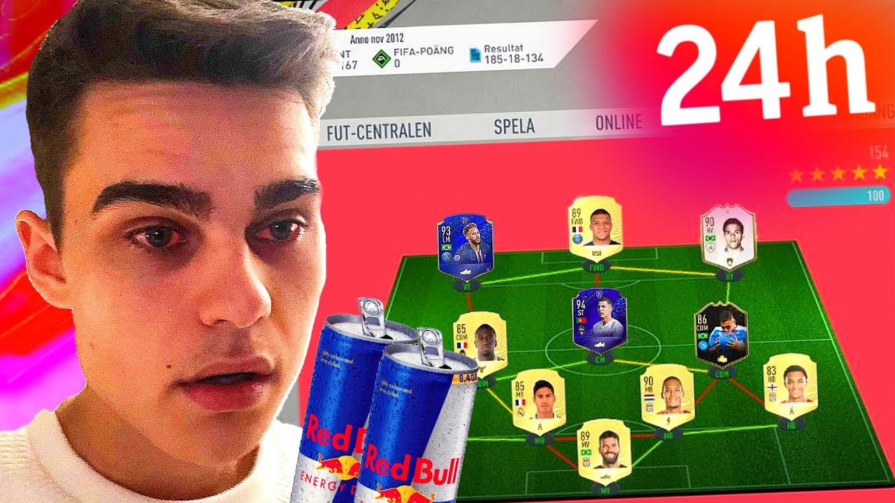 SPELAR FIFA I 24H - BLIR MAN BÄTTRE PÅ SPELET?