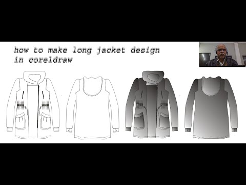 How to make long jacket design in CorelDraw How to draft a long jacket ...