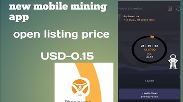 Bitcoin legend BCL new mobile mining app Bitcoin# BCL# mining#
