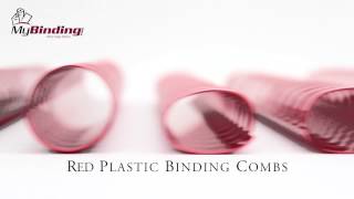 Red Plastic Binding Combs