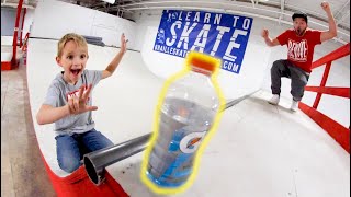 Father Son BOTTLE FLIP NINJA OBSTACLE COURSE TIME!