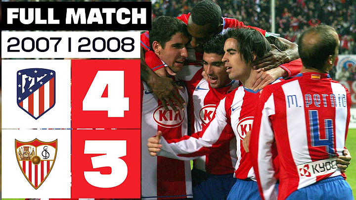 Atlético de Madrid - Sevilla FC (4-3) 2007/2008 PARTIDO COMPLETO