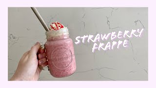 Fresh Strawberry Frappe | How To Make