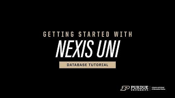 Getting Started with Nexis Uni