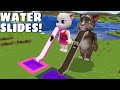 I found water slides of talking tom and angela in minecraft  gameplay  coffin meme