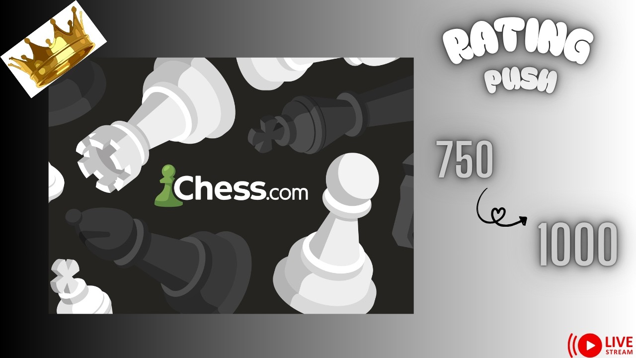 Road to 1000 Rating | Live Chess Climb 🔥 | From 750 to 1000 on Chess ...