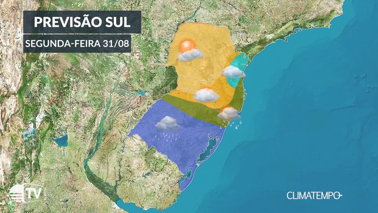 Previsão do Tempo: 31/08/2020