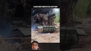Classic Soviet Howitzer Still Dominating Battlefields 💥Old Soviet Cann #artillery #military #army