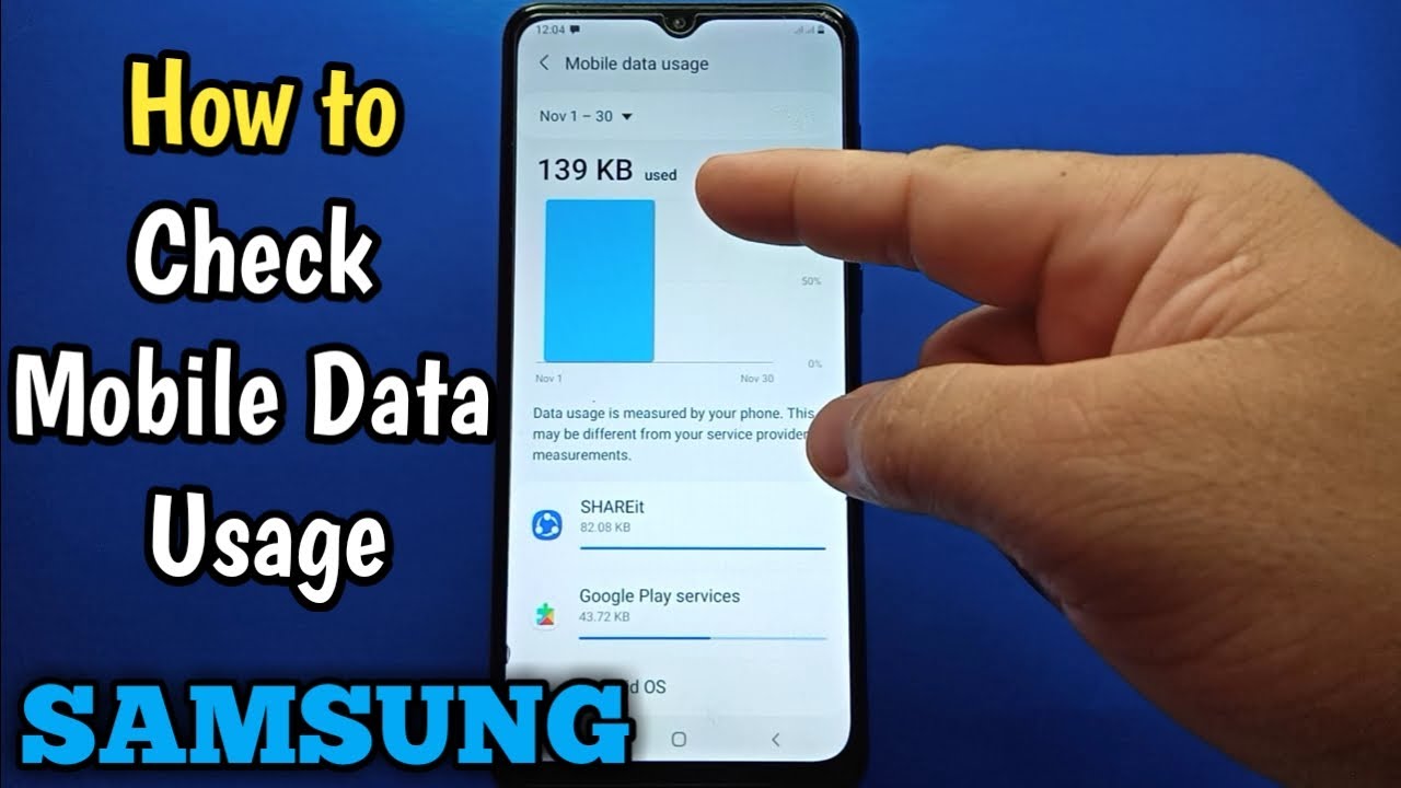 How to check mobile data usage on Samsung Galaxy YouTube