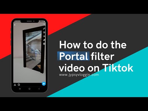 How to do the portal filter video on Tiktok