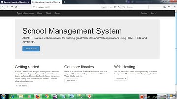 School Management System in C#  - Starting Web Application - Part 2
