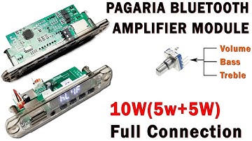 PAGARIA Big White Display 10W(5w+5w) Bluetooth Amplifier Module - Review and Sound Test