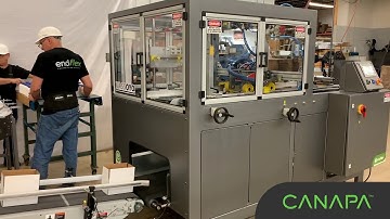 Canapa Robotic pick and place bottle tray packing system
