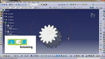 CATIA V5/V6 tutorial | Lesson 02 (Gear Design Basic)