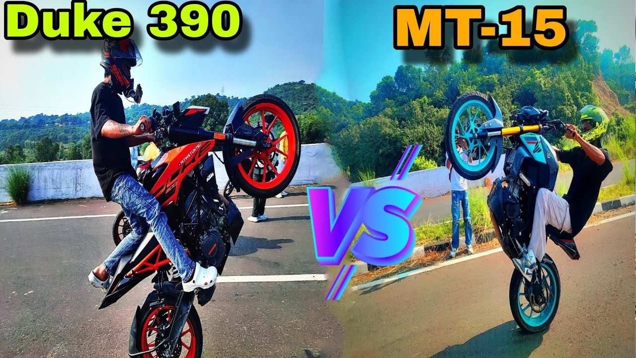 Wheelie Warriors Duke 250 VS MT 15 R15 V4 Stunt Madness No Hand wheelie-warriors-duke-250-vs-mt-15-r15-v4-stunt-madness-no-hand