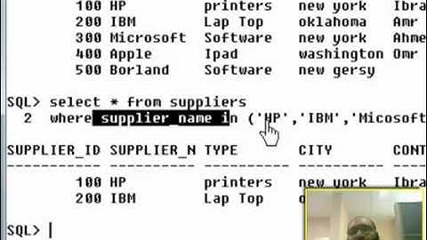 Oracle Using In , Between and Not تعليم أوراكل