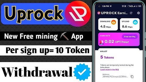 Uprock Network New Mining App | 10 UPT Coin Free, New Mining app