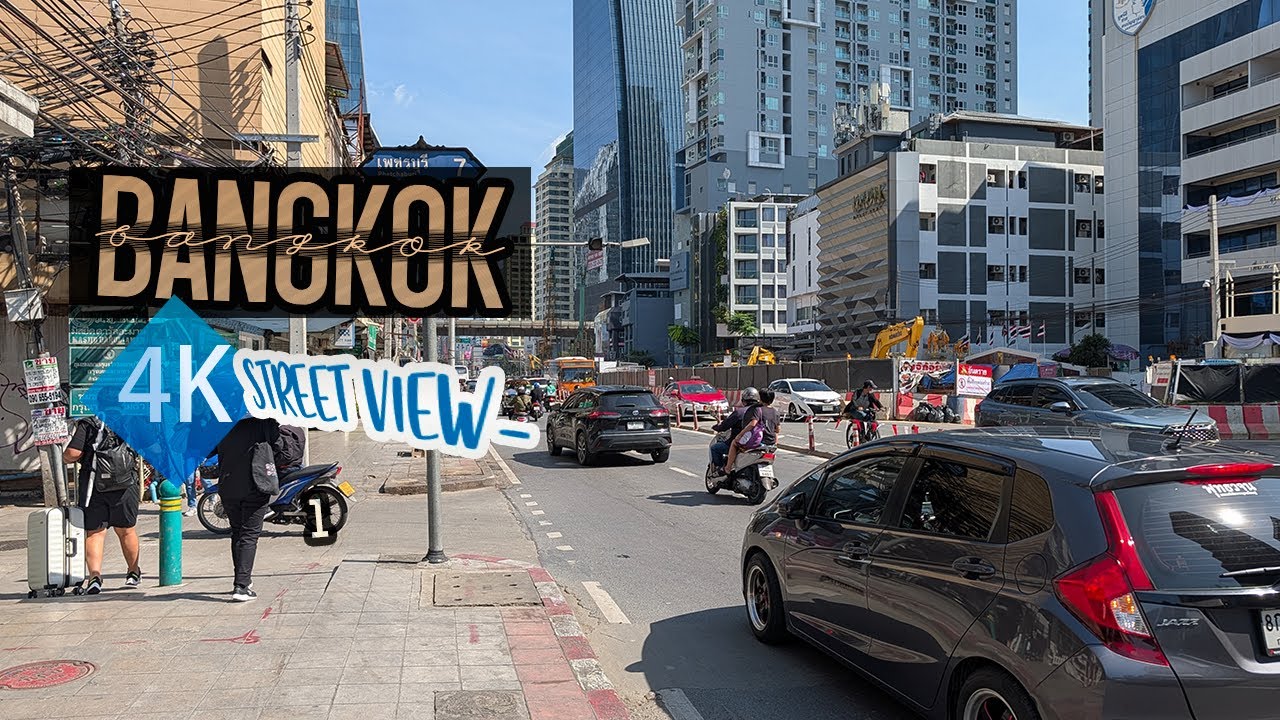 Bangkok Tailandia | Street View 4k | 17 de Noviembre 2025 | 23 min