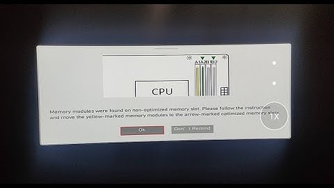 memory modules were found on non optimized memory slot RESOLVED! FIXED!
