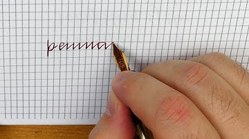 How to use the guideline to improve your simple Italic script – writing a word- Handwriting practice