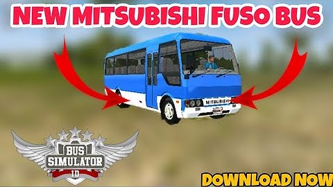 NEW Mitsubishi Fuso Bus Mod for bussid || pro builder 2.0 || #bussidmods