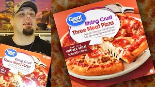 Great Value Three Meat Rising Crust Pizza Review