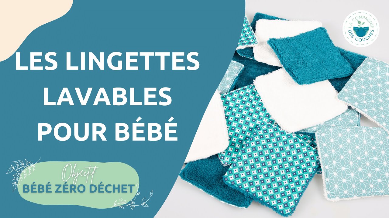 Lingette Lavable Bébé LaBel'Poulette - Change Bébé Zéro Déchet