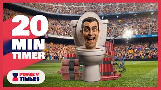 20 Minute Skibidi Toilet Countdown Timer Bomb | 4K