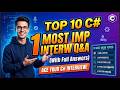 Top 10 C# Interview Topics with Questions &amp; Answers 🔥