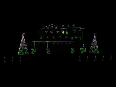 xLights (2022 Layout) - Rockin' Around The Christmas Tree (Kelly Clarkson) - YouTube