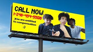 We Prank Called Billboards !!