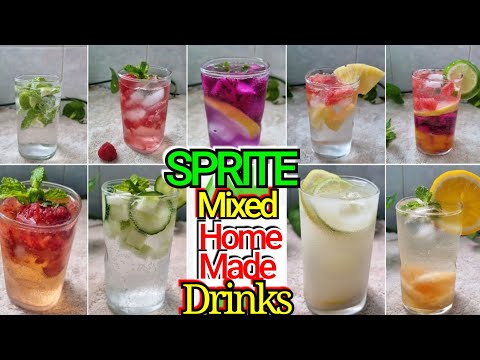 SPRITE HOMEMADE DRINKS Easy// HOW TO MAKE and MIX?#spritehomemadedrinks#easyspritedrinksLorellie