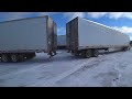 February 5, 2022/40 Ice covered Parking Lot causes a Semi Truck to Jackknife. Denison, Texas