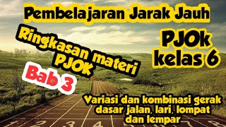 Ringkasan materi PJOk kelas 6 Bab 3
