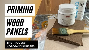How to prepare WOOD PANELS for OIL PAINTING using GAC 100 and MICHAEL HARDING’S non absorbent PRIMER