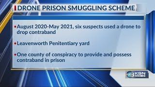 Six charged, accused of using drone to drop phones, drugs into Kansas prison